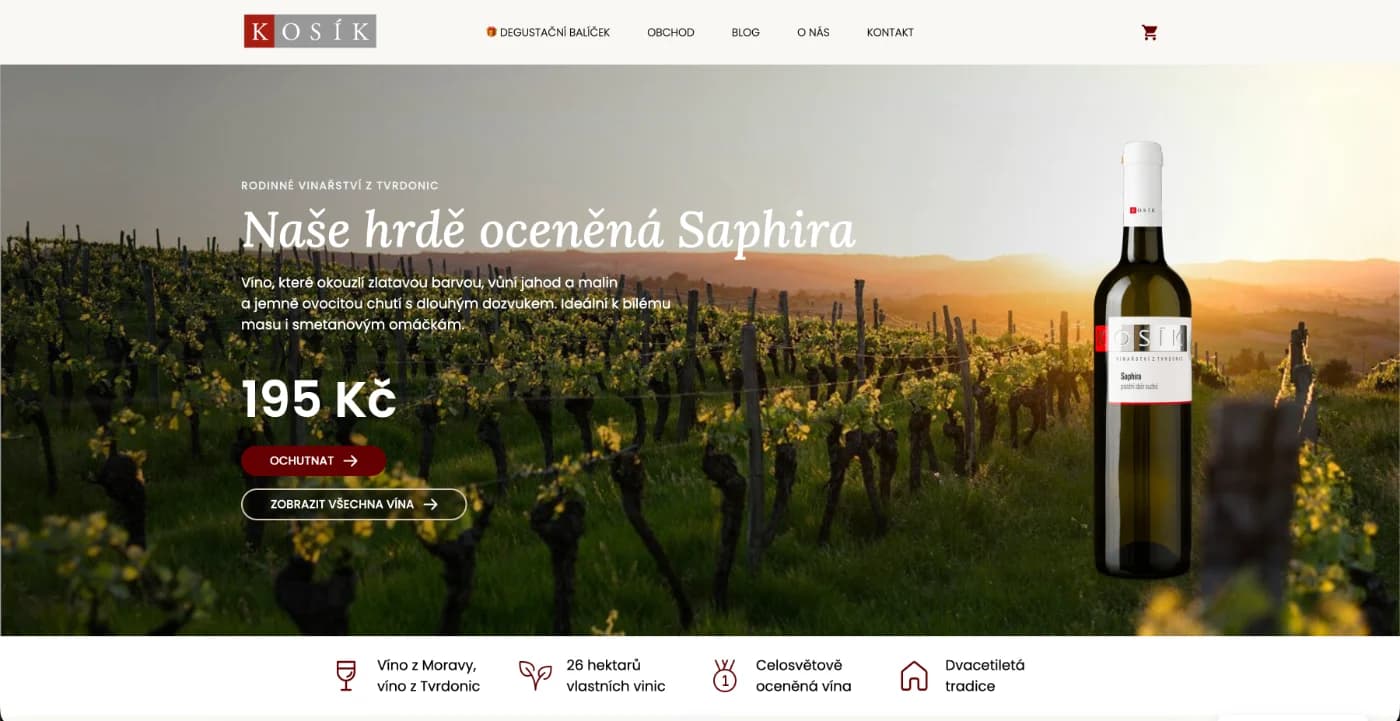 Vinařství Kosík — e-shop